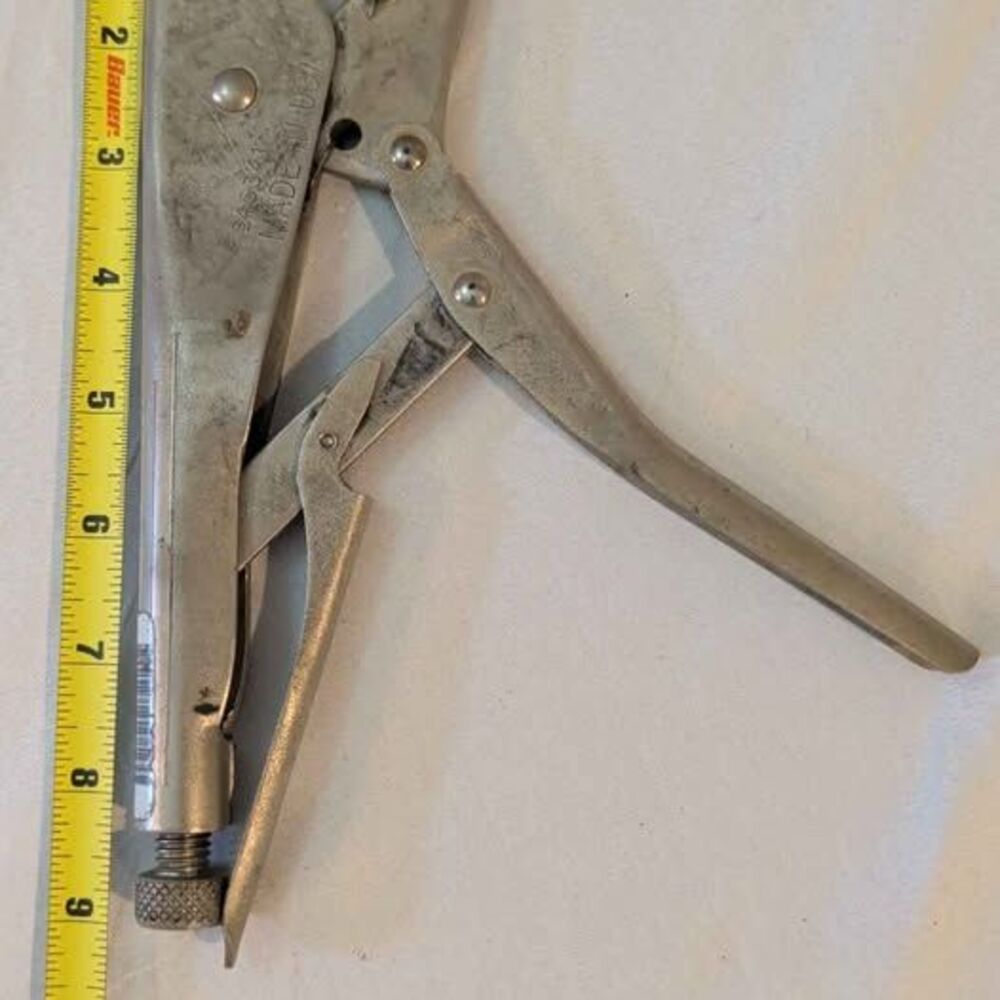 Vintage Craftsman 9" Locking Pliers 945341 Straight Jaw Made In USA Vise Grip